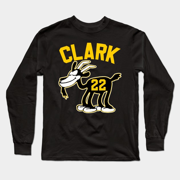 Caitlin Clark GOAT, Classic Steamboat Willie Goat Long Sleeve T-Shirt by Megadorim